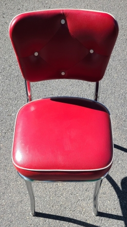 Chair - Red/Chrome - #2402010